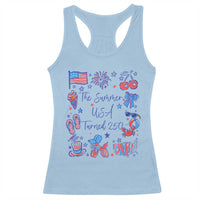 The Summer USA Turned 250 1776 2026 4th of July Racerback Tank Top