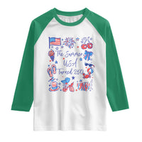 The Summer USA Turned 250 1776 2026 4th of July Raglan Shirt