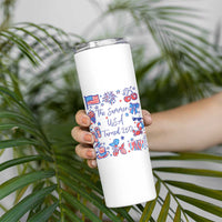 The Summer USA Turned 250 1776 2026 4th of July Skinny Tumbler