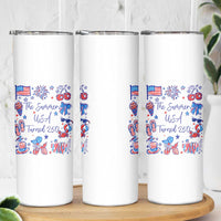 The Summer USA Turned 250 1776 2026 4th of July Skinny Tumbler
