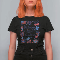 The Summer USA Turned 250 1776 2026 4th of July T Shirt For Women