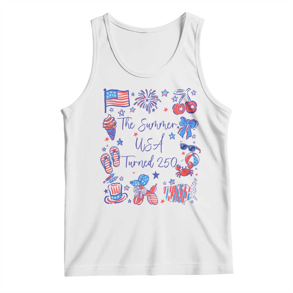 The Summer USA Turned 250 1776 2026 4th of July Tank Top