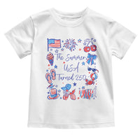The Summer USA Turned 250 1776 2026 4th of July Toddler T Shirt