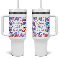 The Summer USA Turned 250 1776 2026 4th of July Tumbler With Handle