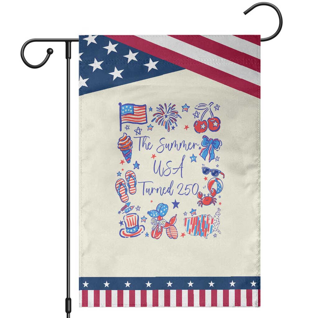 The Summer USA Turned 250 1776 2026 4th of July Patriotic Garden Flag