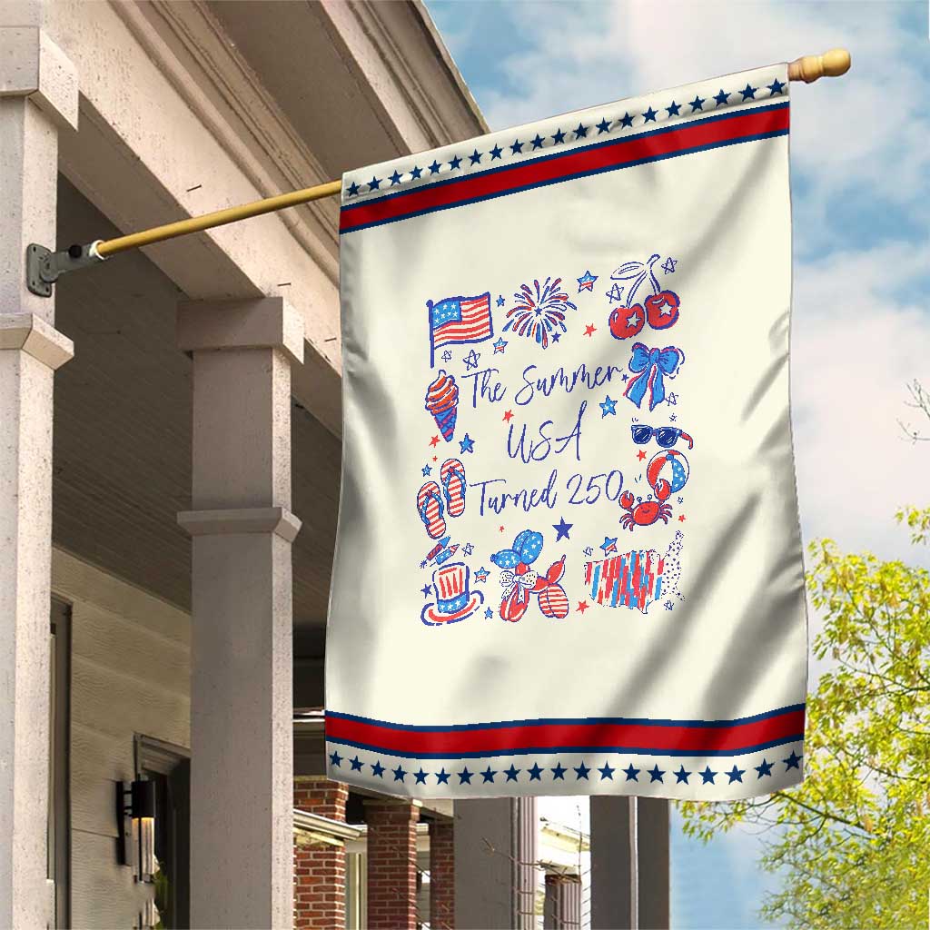 The Summer USA Turned 250 1776 2026 4th of July Patriotic Garden Flag