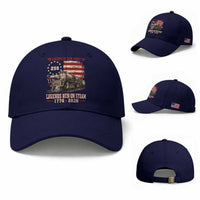 Train USA 250th Anniversary Baseball Cap American Iron Spirit Steam Locomotive Railroad Train Engine