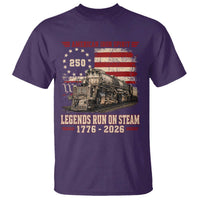 Train USA 250th Anniversary T Shirt American Iron Spirit Steam Locomotive Railroad Train Engine