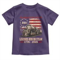 Train USA 250th Anniversary Toddler T Shirt American Iron Spirit Steam Locomotive Railroad Train Engine