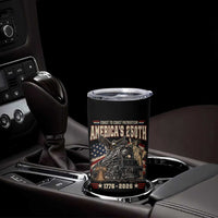 Steam Locomotive Train USA 250th Anniversary Tumbler Cup Coast To Coast Patriotism Liberty American Flag