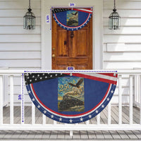 Train USA 250 Year Anniversary 1776 2026 Patriotic Fan Flag Van Gogh Art Steam Locomotive Railroad Starry Night