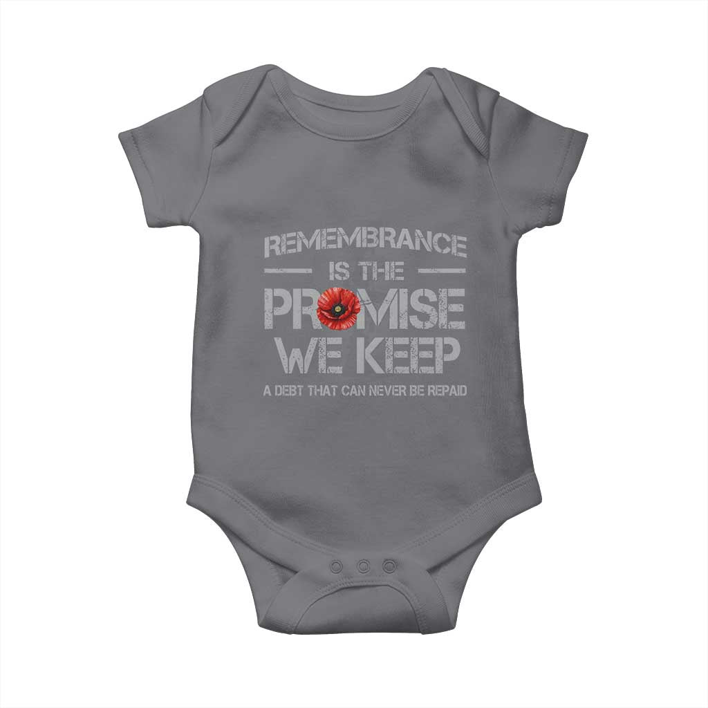 Remembrance Is The Promise We Keep Baby Onesie Memorial Day