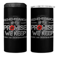 Remembrance Is The Promise We Keep 4 in 1 Can Cooler Tumbler Memorial Day