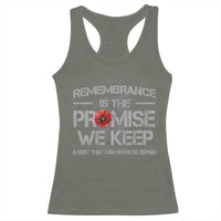 Remembrance Is The Promise We Keep Racerback Tank Top Memorial Day