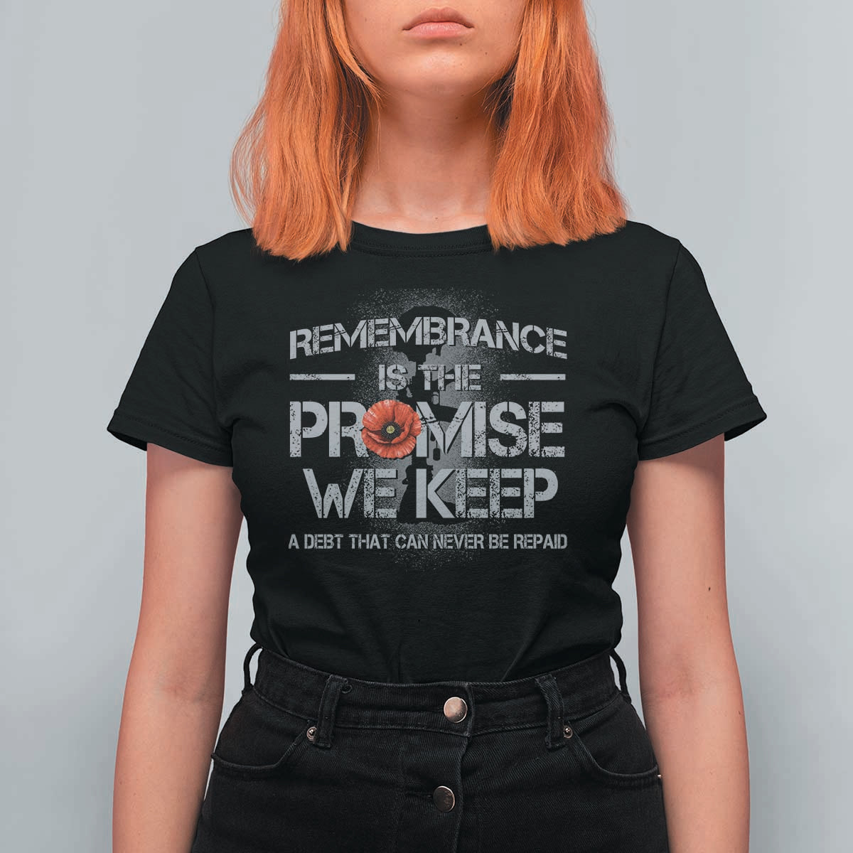 Remembrance Is The Promise We Keep T Shirt For Women Memorial Day