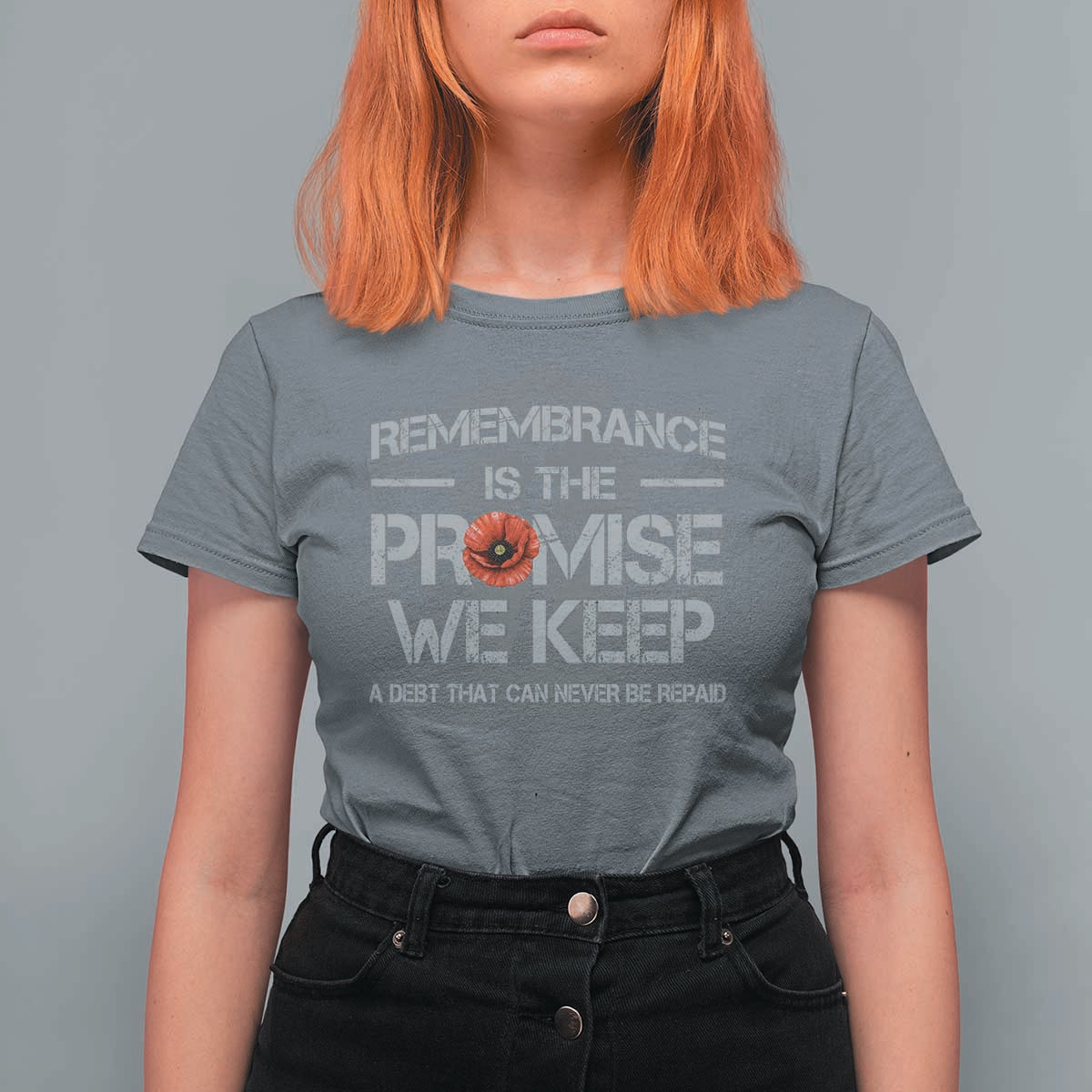 Remembrance Is The Promise We Keep T Shirt For Women Memorial Day