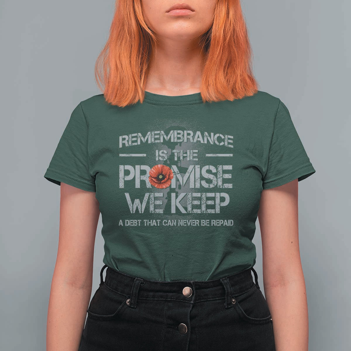 Remembrance Is The Promise We Keep T Shirt For Women Memorial Day