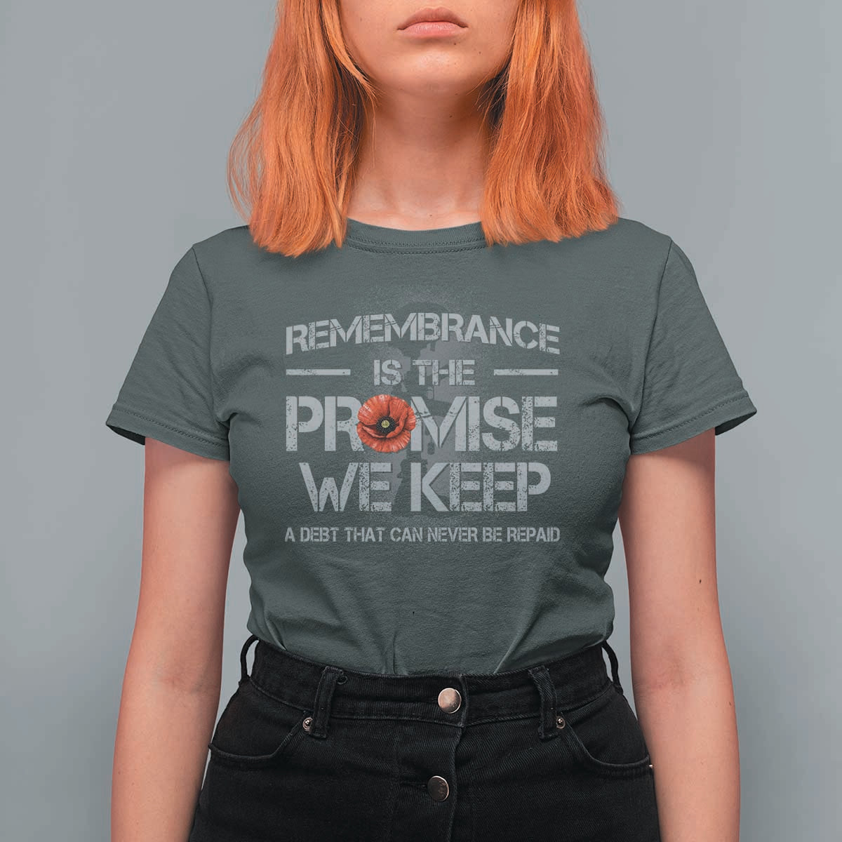 Remembrance Is The Promise We Keep T Shirt For Women Memorial Day