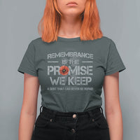 Remembrance Is The Promise We Keep T Shirt For Women Memorial Day