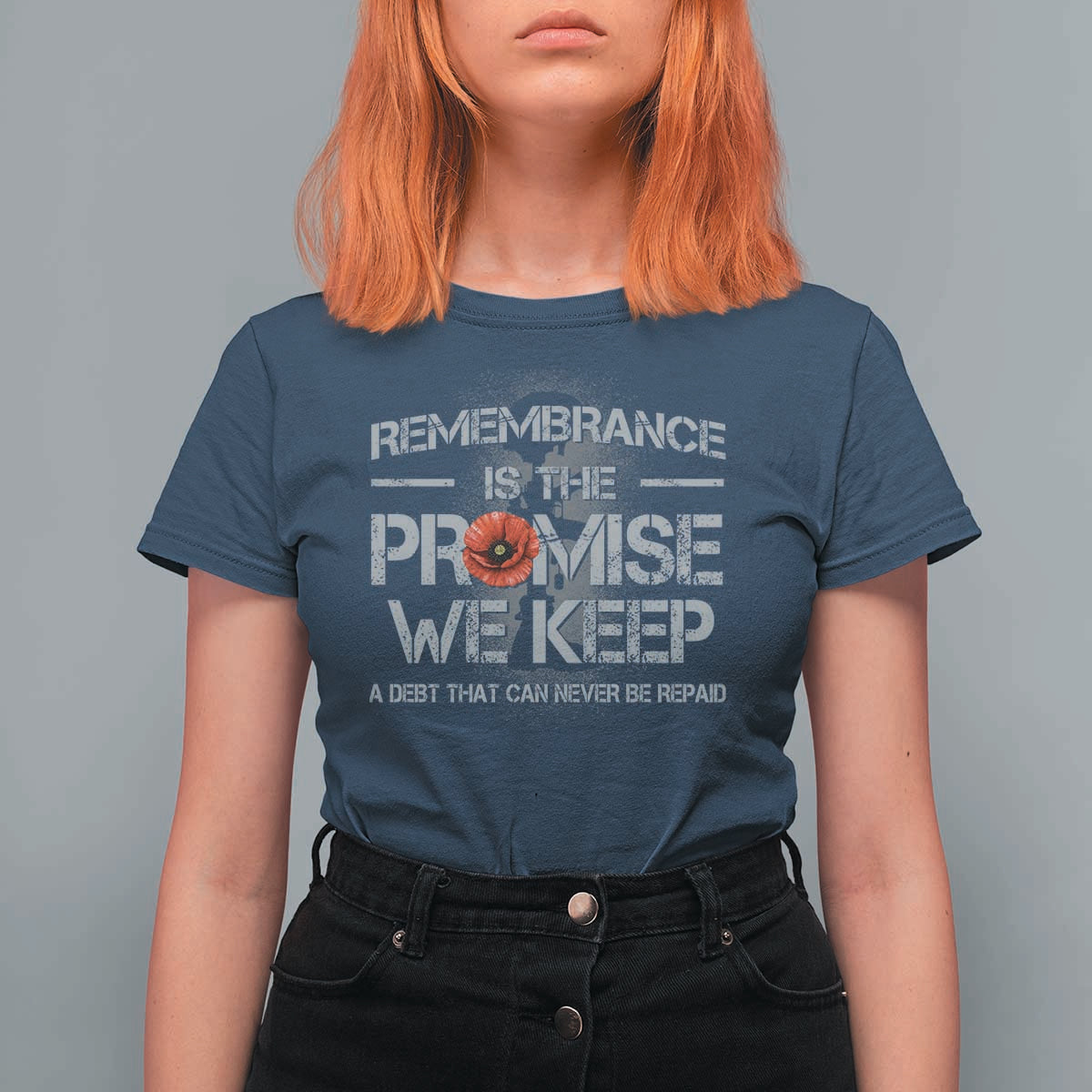 Remembrance Is The Promise We Keep T Shirt For Women Memorial Day