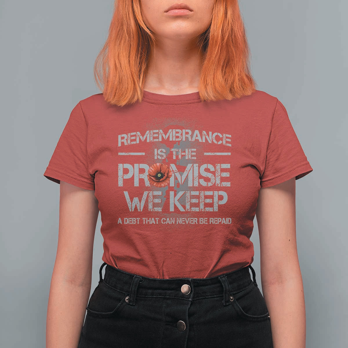 Remembrance Is The Promise We Keep T Shirt For Women Memorial Day
