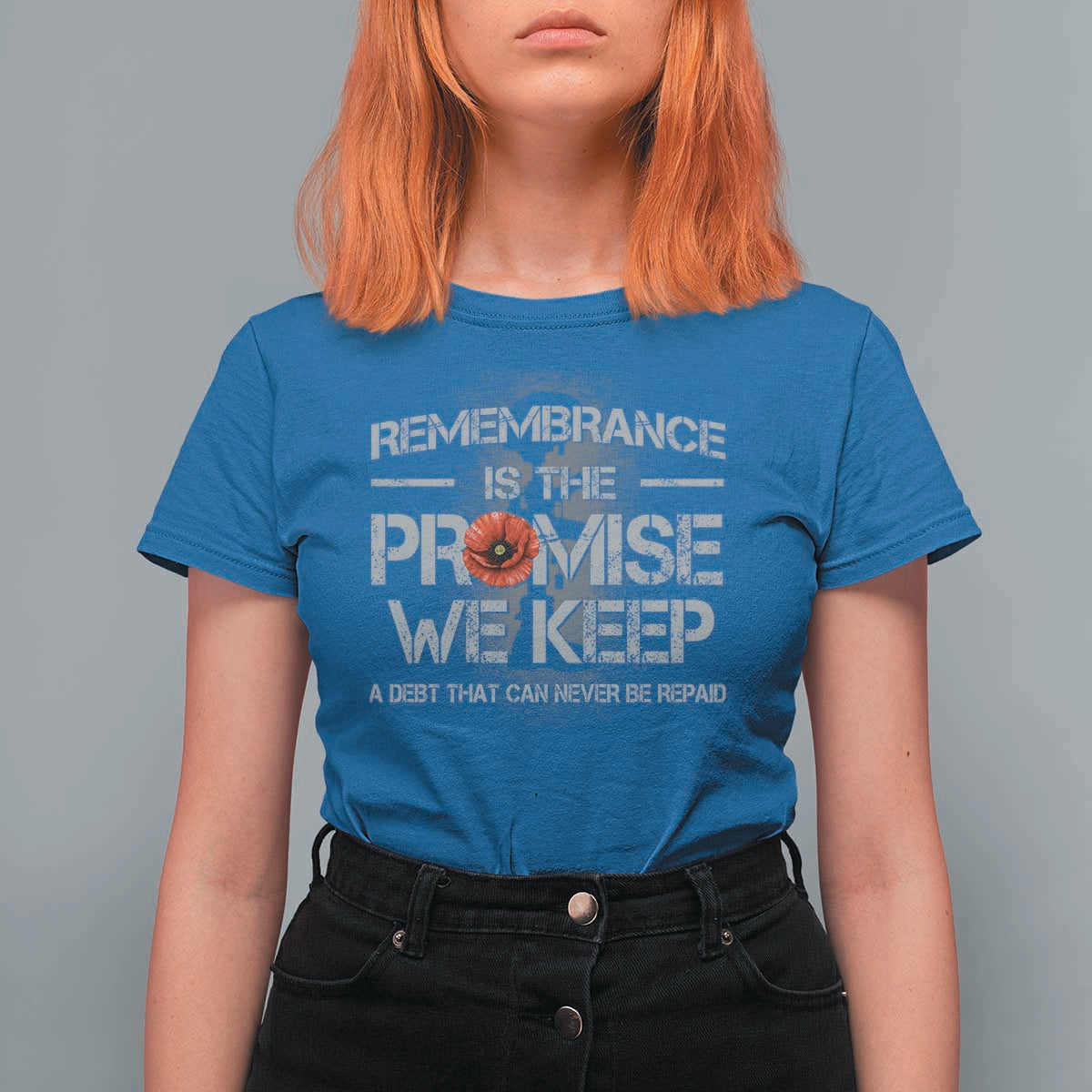 Remembrance Is The Promise We Keep T Shirt For Women Memorial Day