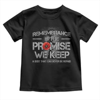 Remembrance Is The Promise We Keep Toddler T Shirt Memorial Day