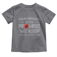 Remembrance Is The Promise We Keep Toddler T Shirt Memorial Day