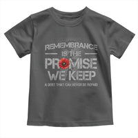 Remembrance Is The Promise We Keep Toddler T Shirt Memorial Day