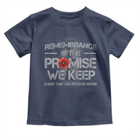 Remembrance Is The Promise We Keep Toddler T Shirt Memorial Day