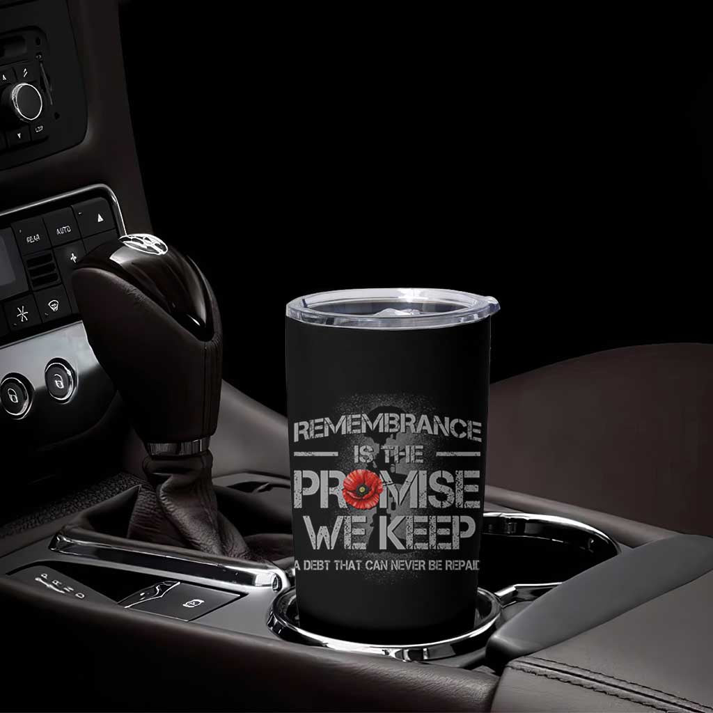 Remembrance Is The Promise We Keep Tumbler Cup Memorial Day