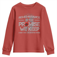 Remembrance Is The Promise We Keep Youth Sweatshirt Memorial Day