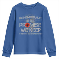 Remembrance Is The Promise We Keep Youth Sweatshirt Memorial Day