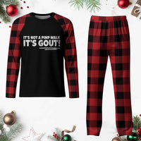 It Is Not A Pimp Walk It Is Gout Plaid Pajama Set Old Man Medical Humor