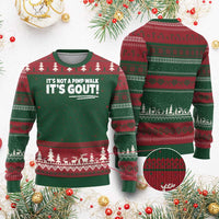 It Is Not A Pimp Walk It Is Gout Ugly Christmas Sweater Old Man Medical Humor