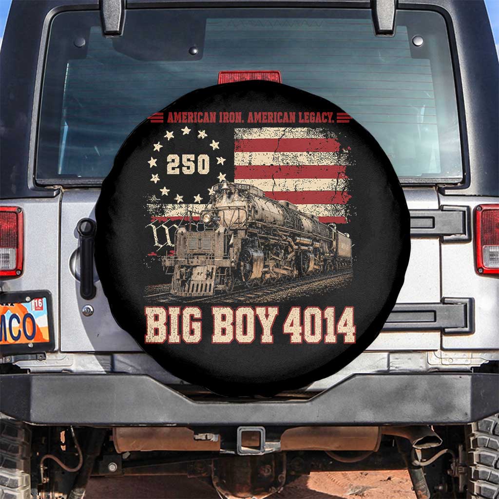 Train USA 250th Anniversary Spare Tire Cover American Iron Legacy Steam Locomotive Railroad Train Engine