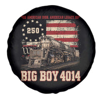Train USA 250th Anniversary Spare Tire Cover American Iron Legacy Steam Locomotive Railroad Train Engine