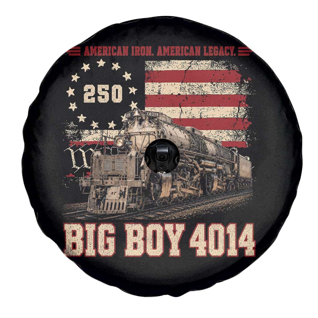 Train USA 250th Anniversary Spare Tire Cover American Iron Legacy Steam Locomotive Railroad Train Engine