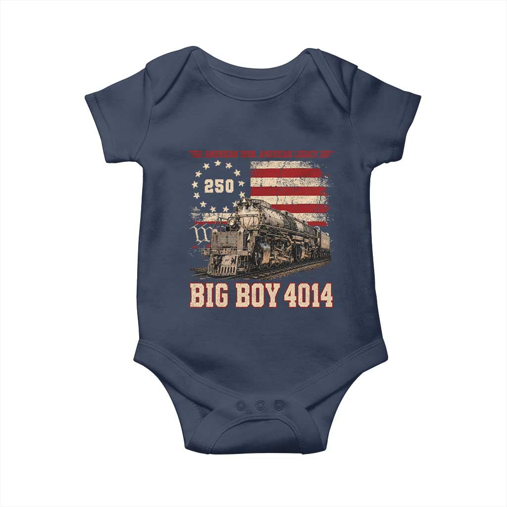 Train USA 250th Anniversary Baby Onesie American Iron Legacy Steam Locomotive Railroad Train Engine