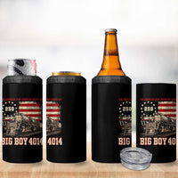 Train USA 250th Anniversary 4 in 1 Can Cooler Tumbler American Iron Legacy Steam Locomotive Railroad Train Engine