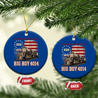 Train USA 250th Anniversary Ceramic Ornament American Iron Legacy Steam Locomotive Railroad Train Engine