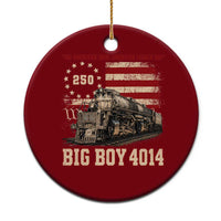 Train USA 250th Anniversary Ceramic Ornament American Iron Legacy Steam Locomotive Railroad Train Engine