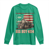 Train USA 250th Anniversary Long Sleeve Shirt American Iron Legacy Steam Locomotive Railroad Train Engine
