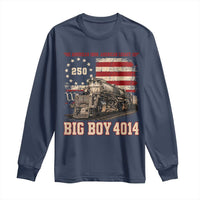 Train USA 250th Anniversary Long Sleeve Shirt American Iron Legacy Steam Locomotive Railroad Train Engine