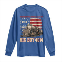 Train USA 250th Anniversary Long Sleeve Shirt American Iron Legacy Steam Locomotive Railroad Train Engine