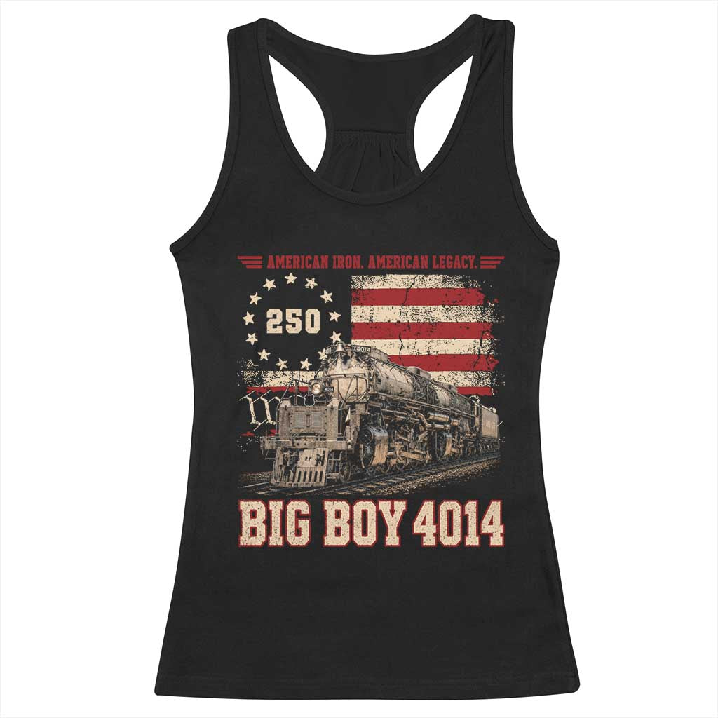 Train USA 250th Anniversary Racerback Tank Top American Iron Legacy Steam Locomotive Railroad Train Engine