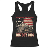 Train USA 250th Anniversary Racerback Tank Top American Iron Legacy Steam Locomotive Railroad Train Engine