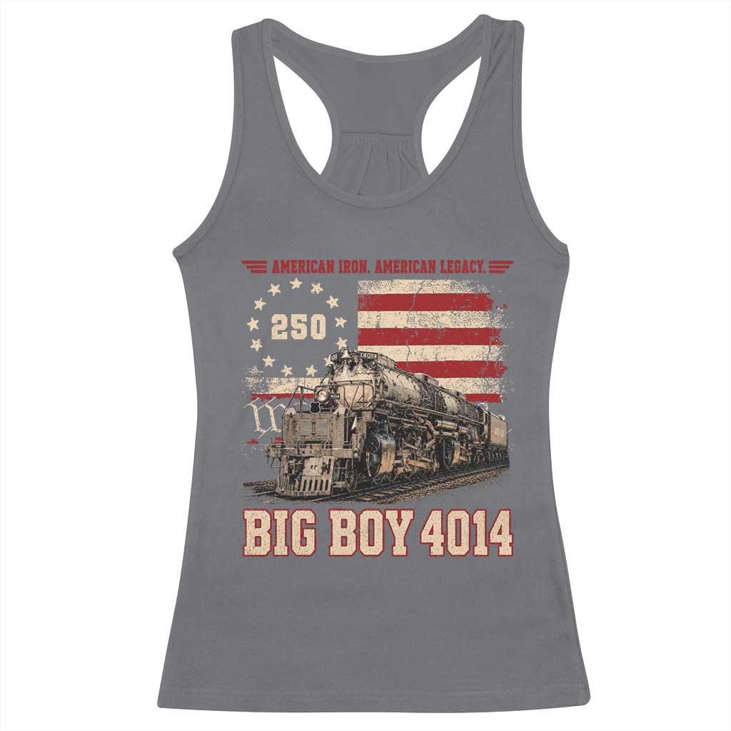 Train USA 250th Anniversary Racerback Tank Top American Iron Legacy Steam Locomotive Railroad Train Engine