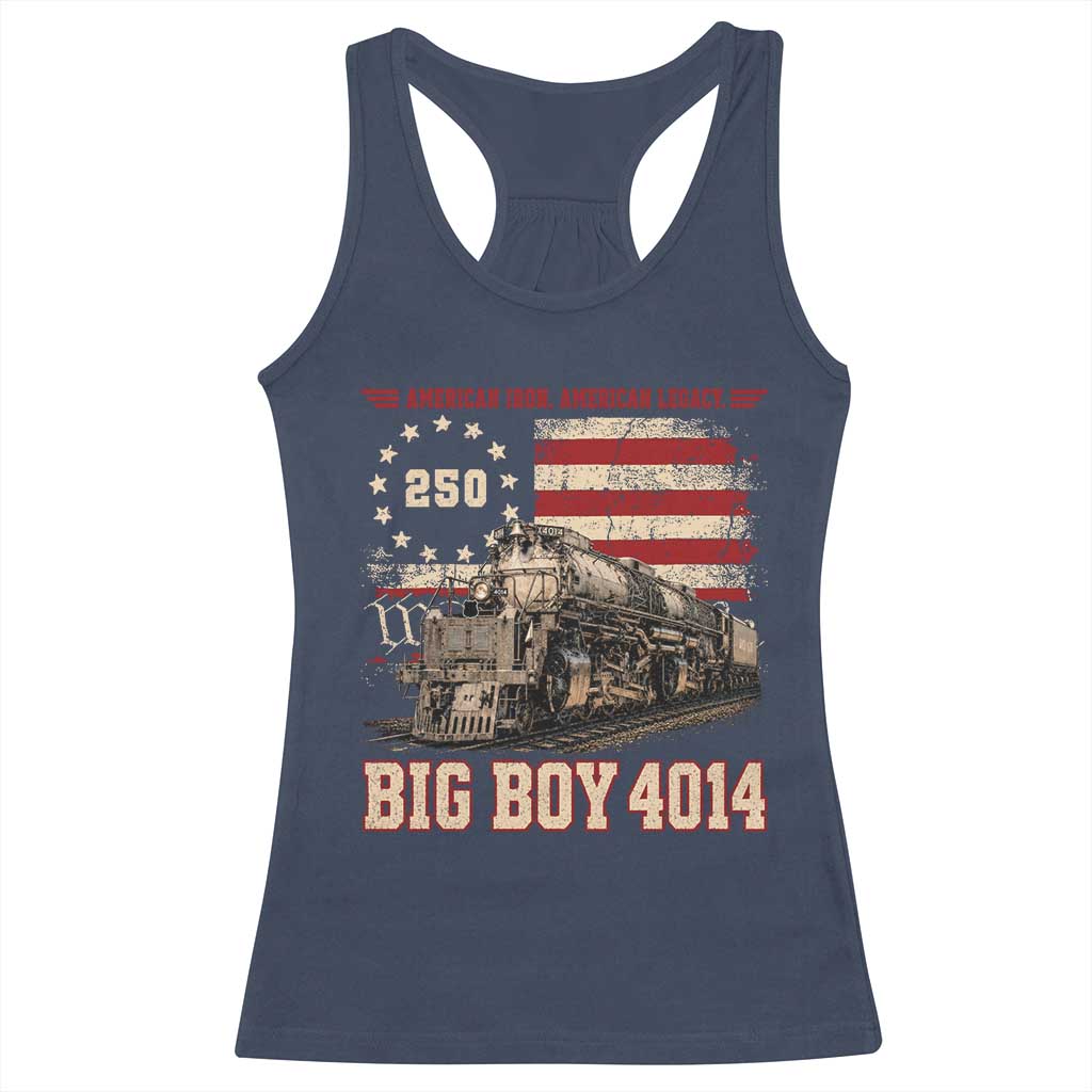 Train USA 250th Anniversary Racerback Tank Top American Iron Legacy Steam Locomotive Railroad Train Engine