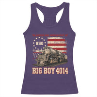 Train USA 250th Anniversary Racerback Tank Top American Iron Legacy Steam Locomotive Railroad Train Engine